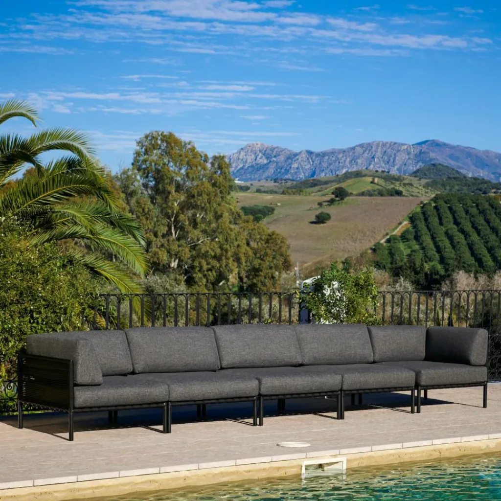 CASA JUMBO Poltrona Ad Angolo Nero- Set Lounge