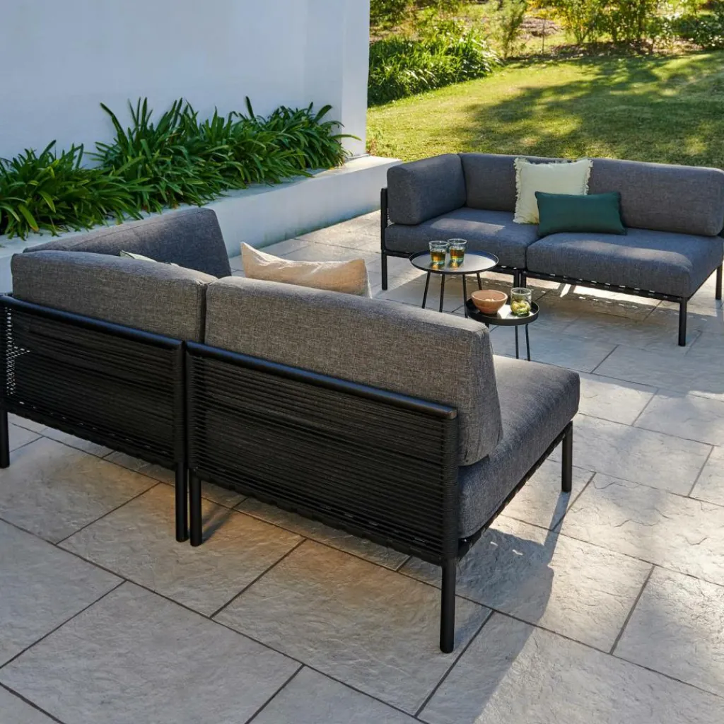 CASA JUMBO Poltrona Ad Angolo Nero- Set Lounge