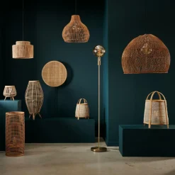 CASA LEWIS Paralume Naturale- Lampade A Sospensione