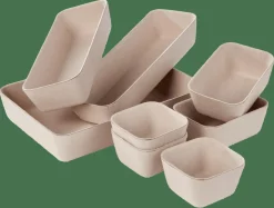 CASA LINOSTORE Cestini Portatutto Per Cassetto Beige- Cesti Portatutto