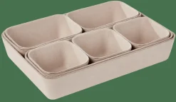 CASA LINOSTORE Cestini Portatutto Per Cassetto Beige- Cesti Portatutto