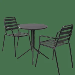 CASA LIVA Sedia Bistro Nero- Sedie Bistro|Sedie Da Giardino