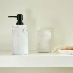 CASA LUNA Portaspazzolino Effetto Marmo- Accessori Da Lavandino