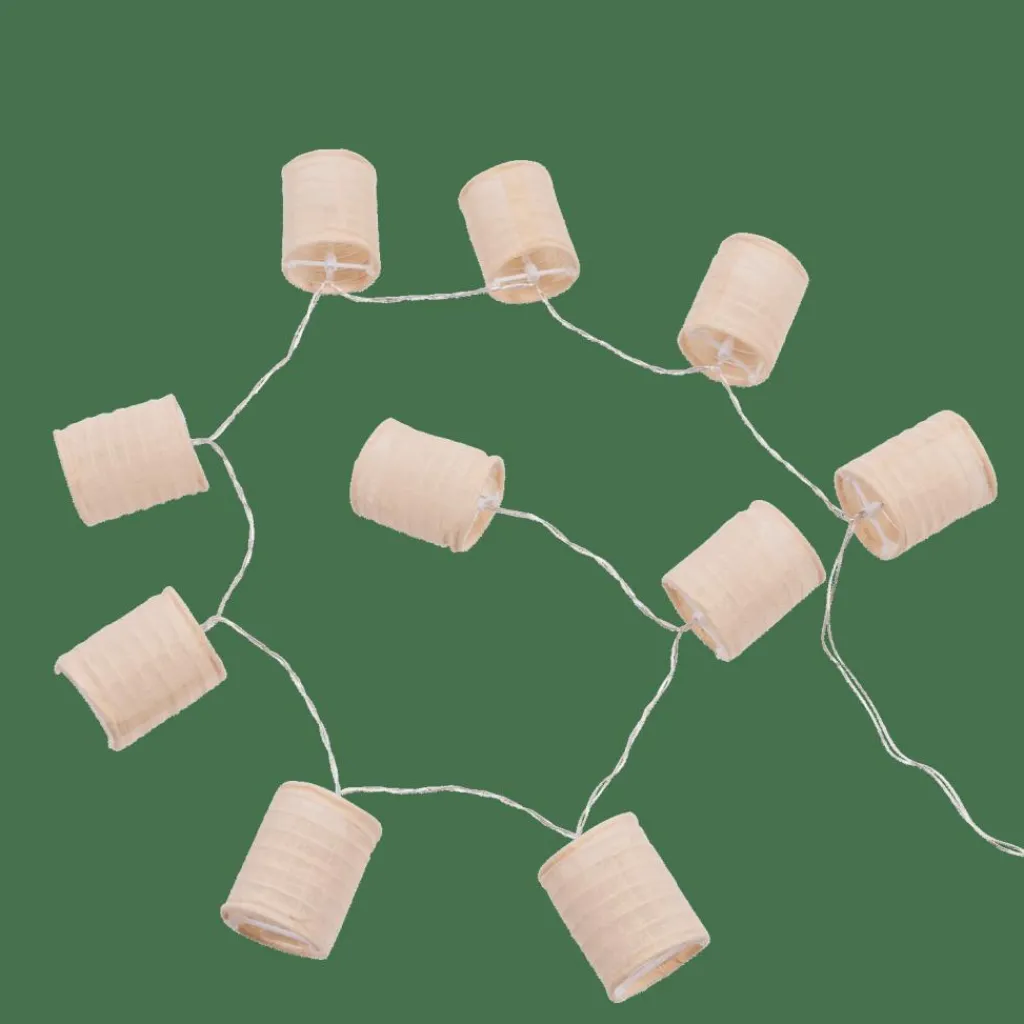 CASA LYNN Filo Luminoso 10led Lanterna Beige- Fili Luminosi