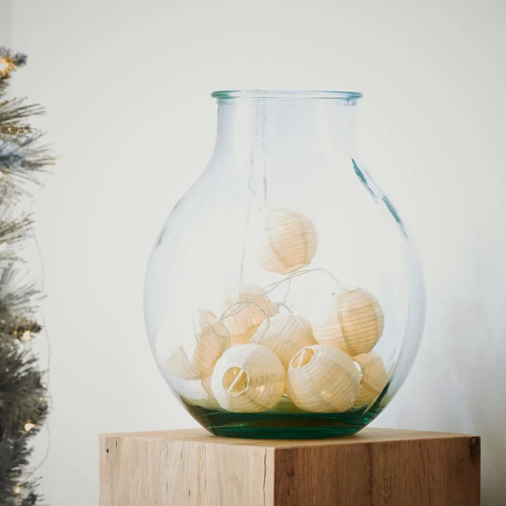 CASA LYNN Filo Luminoso Sfera 10 Luci Led Beige- Fili Luminosi