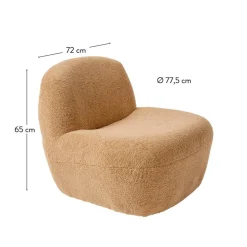 CASA MIKE Poltrona Marrone- Poltrone|Divani