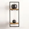 CASA MIX&MATCH Organiser Da Parete Nero, Naturale- Scaffali Da Parete