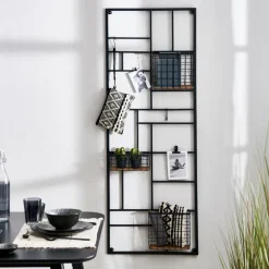 CASA MODULAR Organiser Da Parete Nero- Decorazioni Da Parete|Scaffali Da Parete