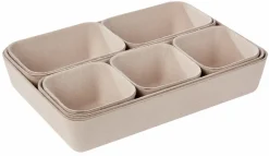 CASA MODULAR SAND Cesto Di Metallo Beige- Cesti Di Metallo