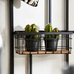 CASA MODULAR Set Di 7 Ganci Nero- Decorazioni Da Parete|Scaffali Da Parete