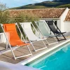 CASA MONTEREY Sedia Pieghevole Bianco- Sedie Da Spiaggia