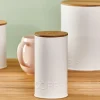 CASA NAGINI Contenitore Capsule Caffè Bianco, Naturale- Utensili Da Caffè|Contenitore Per Alimenti