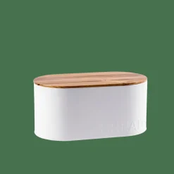 CASA NAGINI Contenitore Per Pane Bianco, Naturale- Portapranzo|Contenitore Per Alimenti