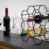 CASA NAU Cantinetta Per 9 Bottiglie Nero- Accessori Per Vino