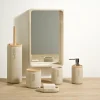 CASA NEW RESIN Bicchiere Porta Spazzolino Naturale- Accessori Da Lavandino