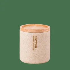 CASA NEW RESIN Contenitore Per Ovatte Naturale- Accessori Da Lavandino