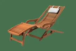 CASA NEW VIP Sedia Relax Senza Poggiapiedi Naturale- Sdraio