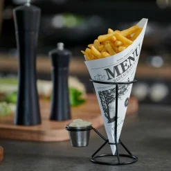 CASA NJAM Cartocci Set Di 10 Pezzi Nero, Bianco- Aperitivo E Tapas