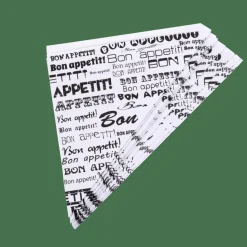 CASA NJAM Cartocci Set Di 10 Pezzi Nero, Bianco- Aperitivo E Tapas