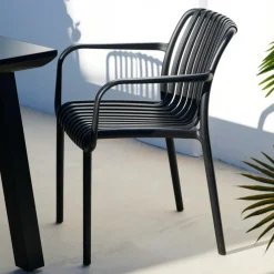 CASA NOMI Sedia Nero- Sedie Da Giardino