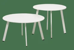 CASA NURIO Tavolo Lounge Bianco Opaco- Tavolini Da Giardino
