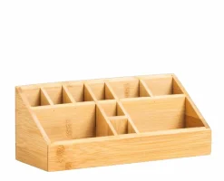 CASA ORGANOO Contenitore Per Cotton Fioc Trasparente, Naturale- Accessori Da Lavandino