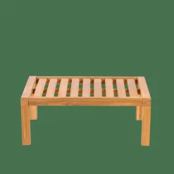 CASA PAULETTE Tavolo & Pouf Lounge Naturale- Tavolini Da Giardino|Set Lounge