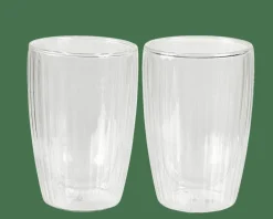 CASA PAUSA Bicchiere 2a Parete Set Di 2 35 CL Trasparente- Bicchieri Da Caffè|Bicchieri Da Tè