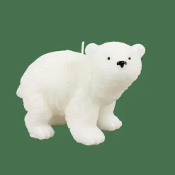 CASA POLA Candela Orso Polare Bianco- Candele