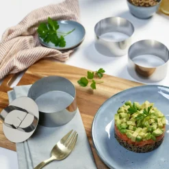 CASA PROLINE Stampi Set Di 3 Pezzi Argentato- Strumenti Da Cucina