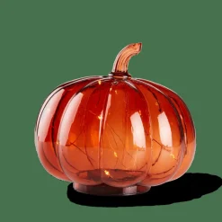 CASA PUMPKIN Lampada Decorativa Arancione- Halloween|Autunno