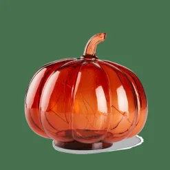 CASA PUMPKIN Lampada Decorativa Arancione- Halloween|Autunno
