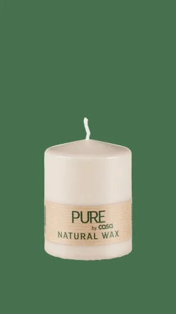 CASA PURE Candela Cilindrica Marrone Chiaro- Candele
