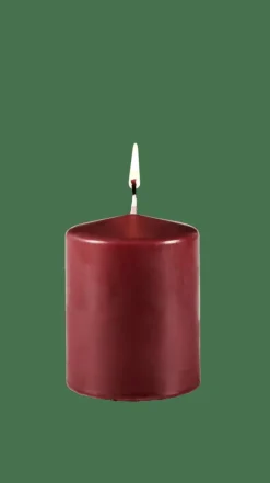 CASA PURE Candela Cilindrica Rosso Scuro- Candele