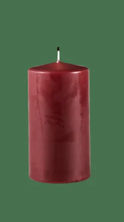 CASA PURE Candela Cilindrica Rosso Scuro- Candele