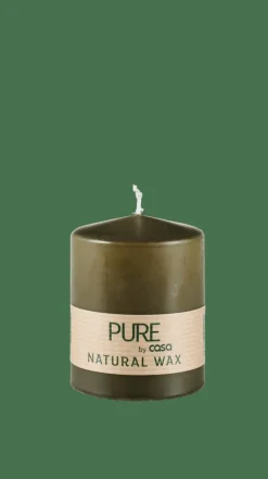 CASA PURE Candela Cilindrica Verde- Candele
