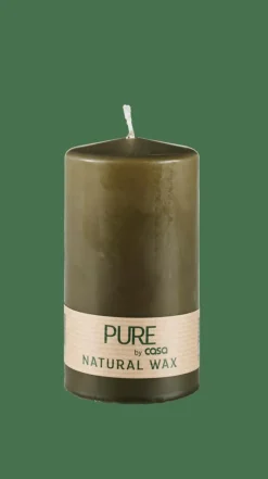 CASA PURE Candela Cilindrica Verde- Candele