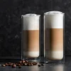 CASA RELAX Bicchieri A Doppia Parete,set Di 2 30 CL Trasparente- Bicchieri Da Caffè|Bicchieri Da Tè