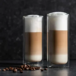 CASA RELAX Bicchieri A Doppia Parete,set Di 2 30 CL Trasparente- Bicchieri Da Caffè|Bicchieri Da Tè