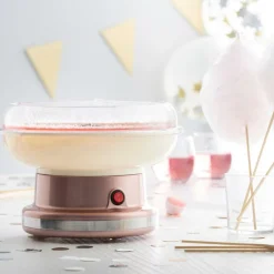 CASA RETRO FUN Macchina Per Zucchero Filato Rosa- Elettrodomestici