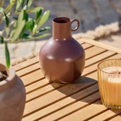 CASA RONDO Vaso Marrone Scuro- Vasi|Autunno