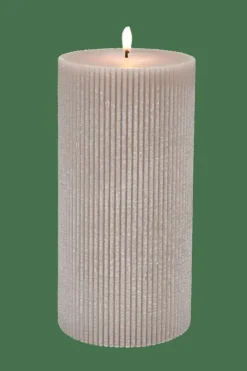 CASA RUSTIC Candela Ondulata Grigio- Candele