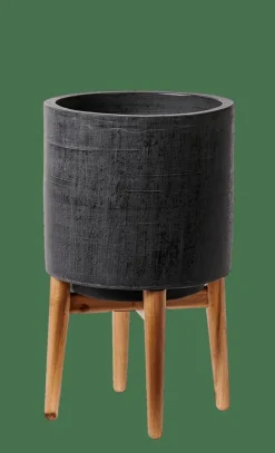 CASA SCURO Vaso Per Piante Nero- Supporti Per Piante|Vasi Di Fiori