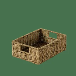 CASA SEAGRASS Cesto Cassetto Con Manici Naturale- Cesti Cassetto