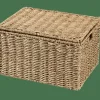 CASA SEAGRASS Cesto Portatutto L Con Coperchio Naturale- Cesti Portatutto