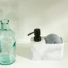 CASA SHADOW Dispenser Sapone Con Spugna Nero, Bianco- Lavare I Piatti