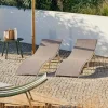 CASA SILVES Lettino Set Di 2 Sabbia- Lettini