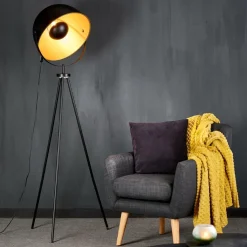 CASA SOLEIL Lampada A Stelo Nero- Lampade Da Terra