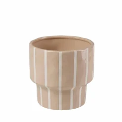 CASA STRIPES Vaso Da Fiori Sabbia- Vasi Di Fiori