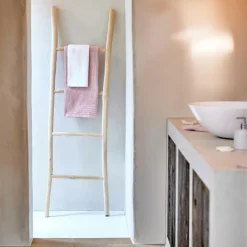 CASA TEAK Scaletta Naturale- Mobili Da Bagno
